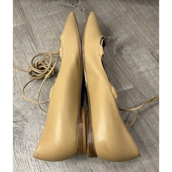 Michael Kors Collection Nude Laced Shoes Ballet Flats Women's 7.5 37.5 EU‎ - Picture 5 of 11